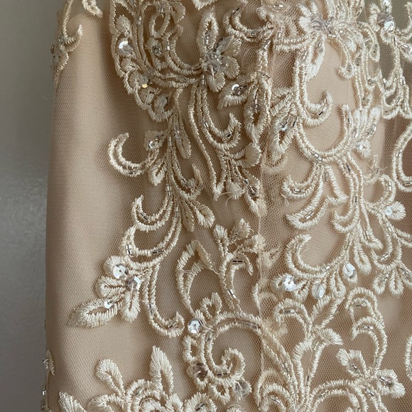 Champagne Morilee by Madeline Gardner Bridesmaids Dress - Picture 4 of 10